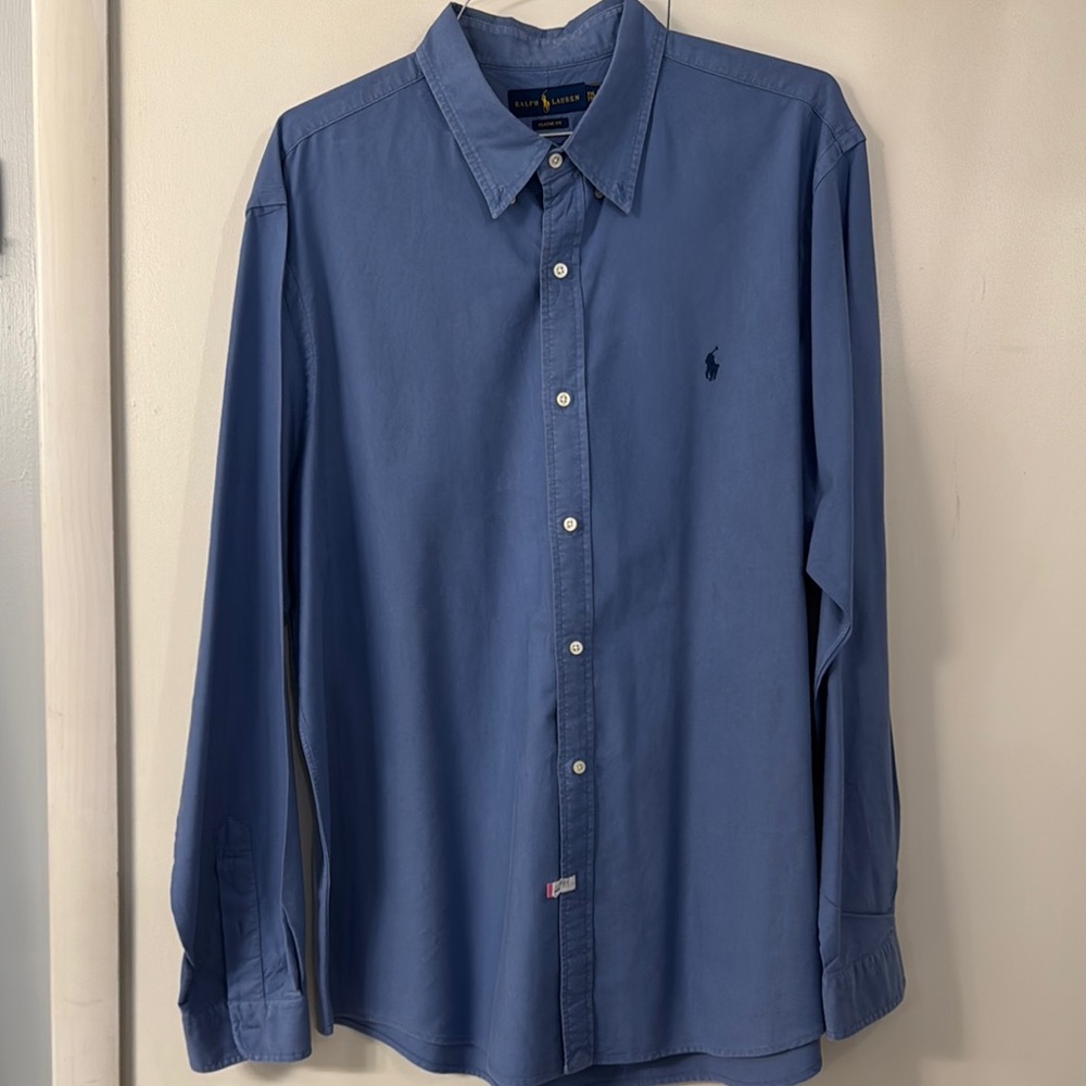 Polo by Ralph Lauren Men's Blue Shirt